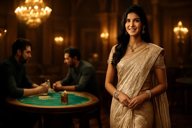 darazplay ব্যাকারাট টেবিলের ক্লোজআপ